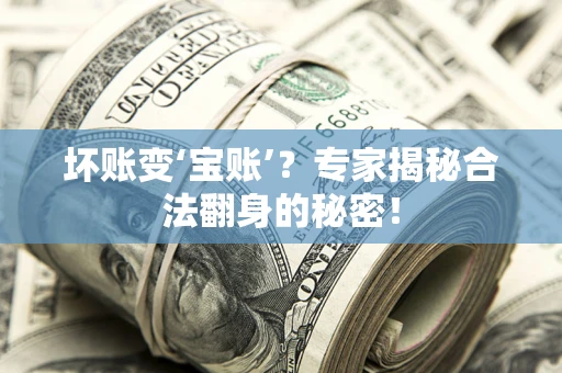 济南坏账变‘宝账’？专家揭秘合法翻身的秘密！