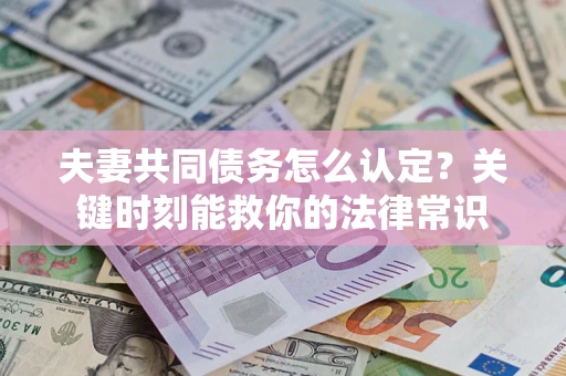 济南夫妻共同债务怎么认定？关键时刻能救你的法律常识