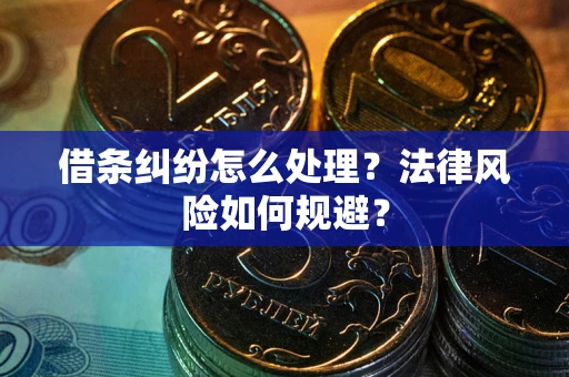 济南借条纠纷怎么处理？法律风险如何规避？